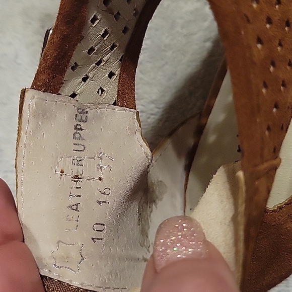 Leather Open toe booties - Picture 2 of 6